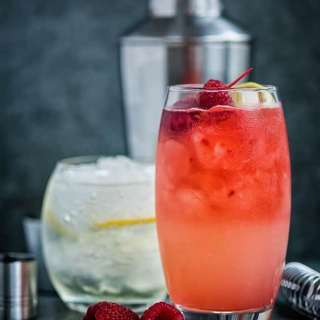 Cocktails for two: Floradora and Elderflower Collins and a giveaway