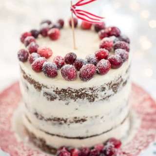 Festive Cranberry and Walnut Cake