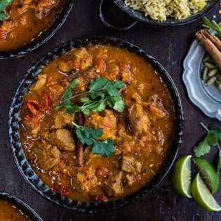 Pressure Cooker Lamb Dhansak curry