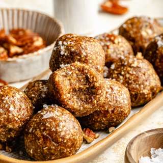 Salted Maple Pecan Pie Energy Bites