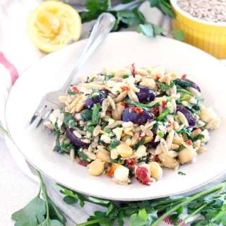 Mediterranean Chickpea and Orzo Salad