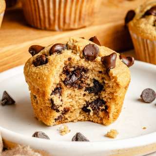 Healthy Gluten Free Chocolate Chip Muffins