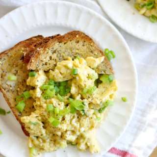 Soy Sauce and Green Onion Scrambled Eggs