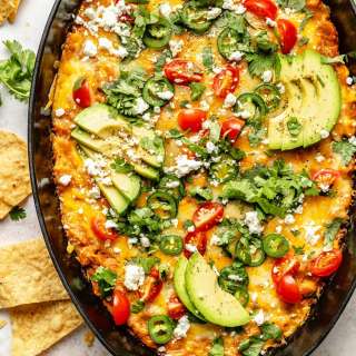 Easy + Cheesy Southwest Bean Dip
