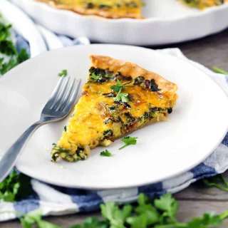 Bacon and Swiss Chard Quiche