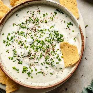 High Protein Sour Cream & Onion Dip