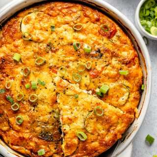Summer Garden Crustless Zucchini Pie