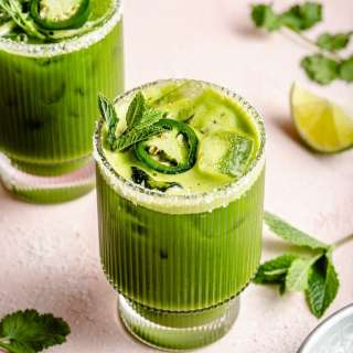 Spiked Tropical Green Juice (aka Green Margarita)