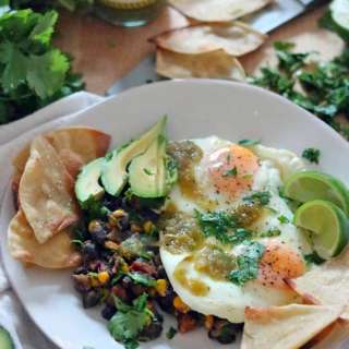 Chorizo and Black Bean Huevos Rancheros