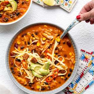 Creamy Chicken Enchilada Soup