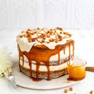 Banana Layer Cake with Caramel Frosting
