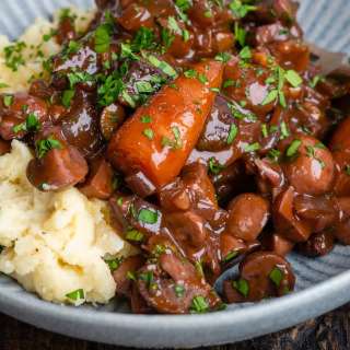 Mushroom Bourguignon