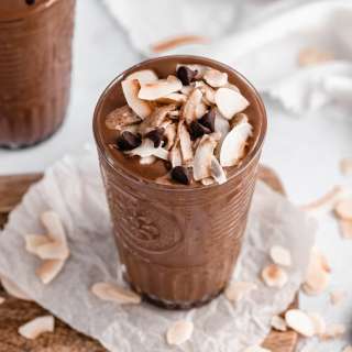 Coconut Chocolate Zucchini Smoothie (with sneaky veggies)