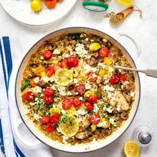 One Pot Greek Chicken and Rice