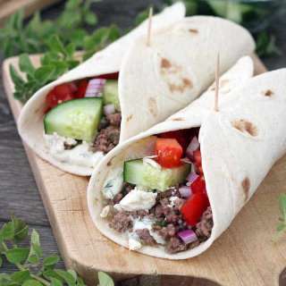 Greek Lamb Tacos with Tzatziki Sauce