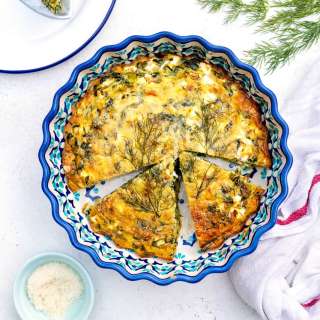 Crustless Spinach Quiche | Slimming Friendly