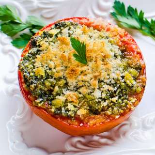 Spring Pesto Roasted Tomatoes