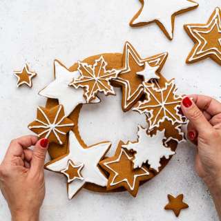 Gingerbread Cookie Wreath