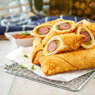 Pineapple Pigs in a Blanket (Vienna Sausage Lumpiang Shanghai)