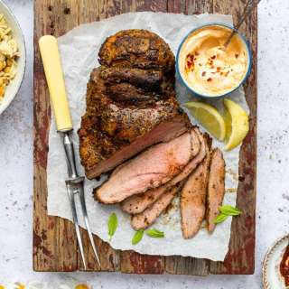 Marinated BBQ Boneless Leg Of Lamb