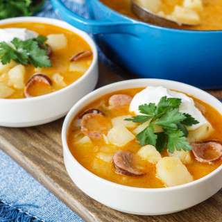 Krumplileves (Hungarian Potato Soup)