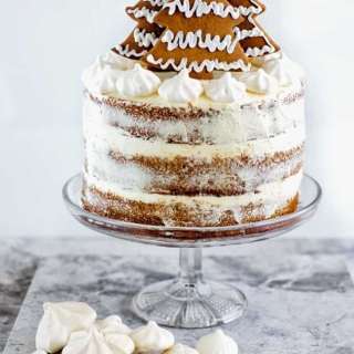 Gingerbread Cake with Cinnamon Cream Cheese Frosting