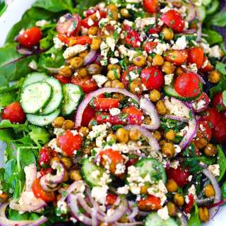 Za'atar Roasted Chickpea Salad