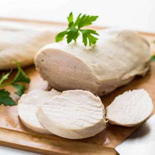Perfectly Poached Chicken Breasts