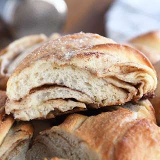 Cinnamon Sugar Twisted Croissant Bread