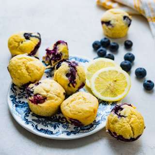 Blueberry Lemon Corn Muffins