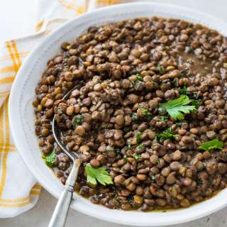 Easy Brown Lentils (a simple side dish recipe)