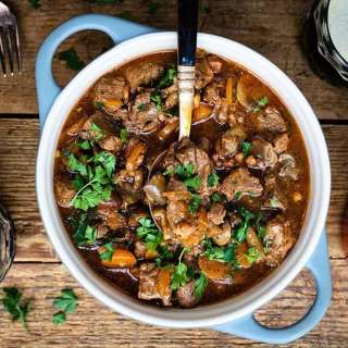 Pressure cooker Guinness beef stew