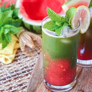 Iced Watermelon Matcha
