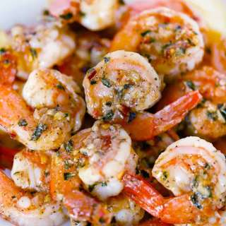 Sautéed Shrimp with Garlic, Lemon, and Herbs