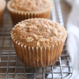 Healthy Applesauce Oat Muffins