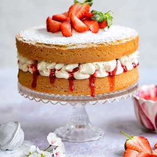 Mary Berry Victoria Sponge (All-in-one Sponge)