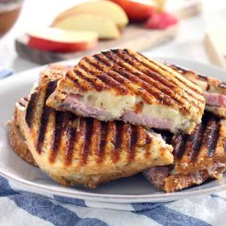 Ham, Apple, and Swiss Panini