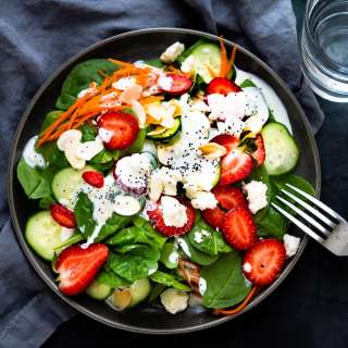 Strawberry Spinach Salad with Poppyseed Dressing