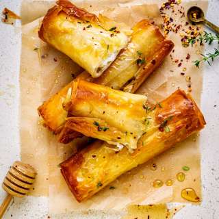 Crispy Feta Rolls (Air Fryer or Oven)