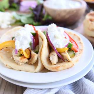 Sheet Pan Chicken Tzatziki Wraps