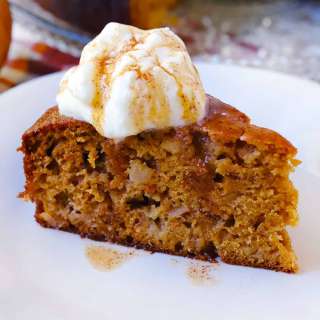 Spiced Apple Cake with Cider Honey Glaze