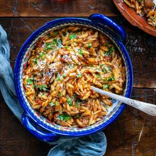 Giouvetsi (Greek Beef Stew with Orzo)