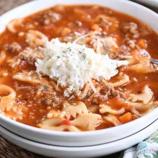 Pressure Cooker Lasagna Soup