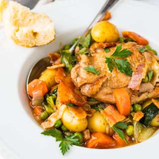 Irish Stout Braised Chicken Thighs