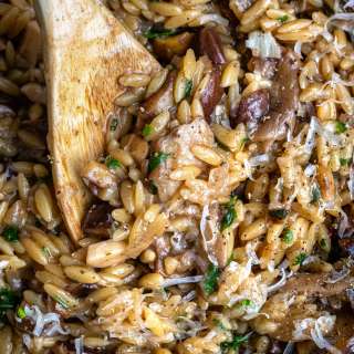 One-pot Mushroom Orzo