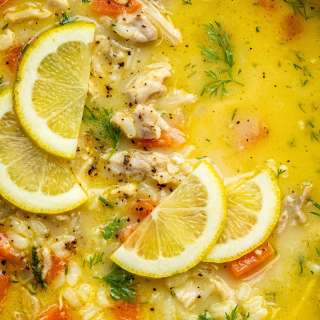 Avgolemono Soup (Greek Lemon Chicken and Rice Soup)