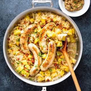 Sausage Sauerkraut Skillet Dinner (Choucroute Garnie)