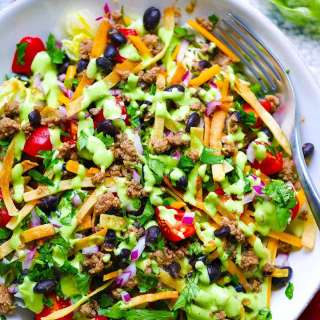Easy Taco Salad with Ground Turkey