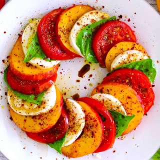 Peach Caprese Salad