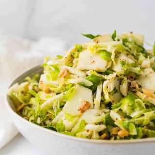 Crunchy Brussel Fennel Apple Slaw